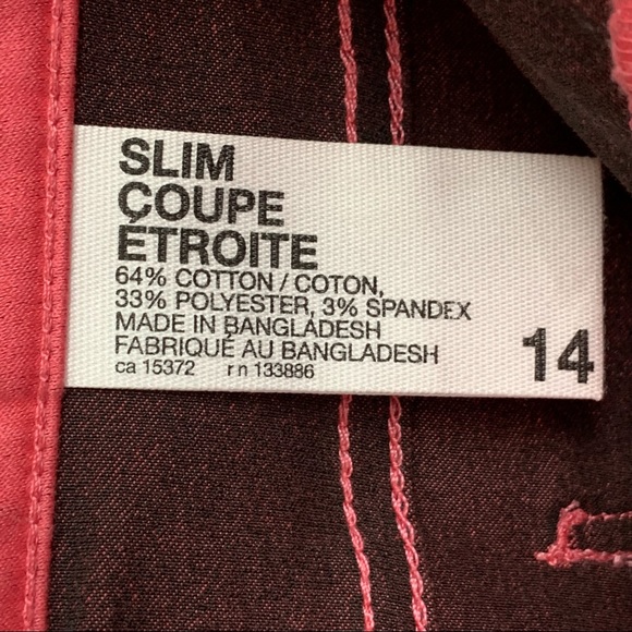 Joe Fresh Pink Slim Fit Capri Cotton Jeans | 14 - Picture 7 of 7